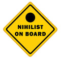 Car Sticker - Nihilist ON Board - Front Adhesive